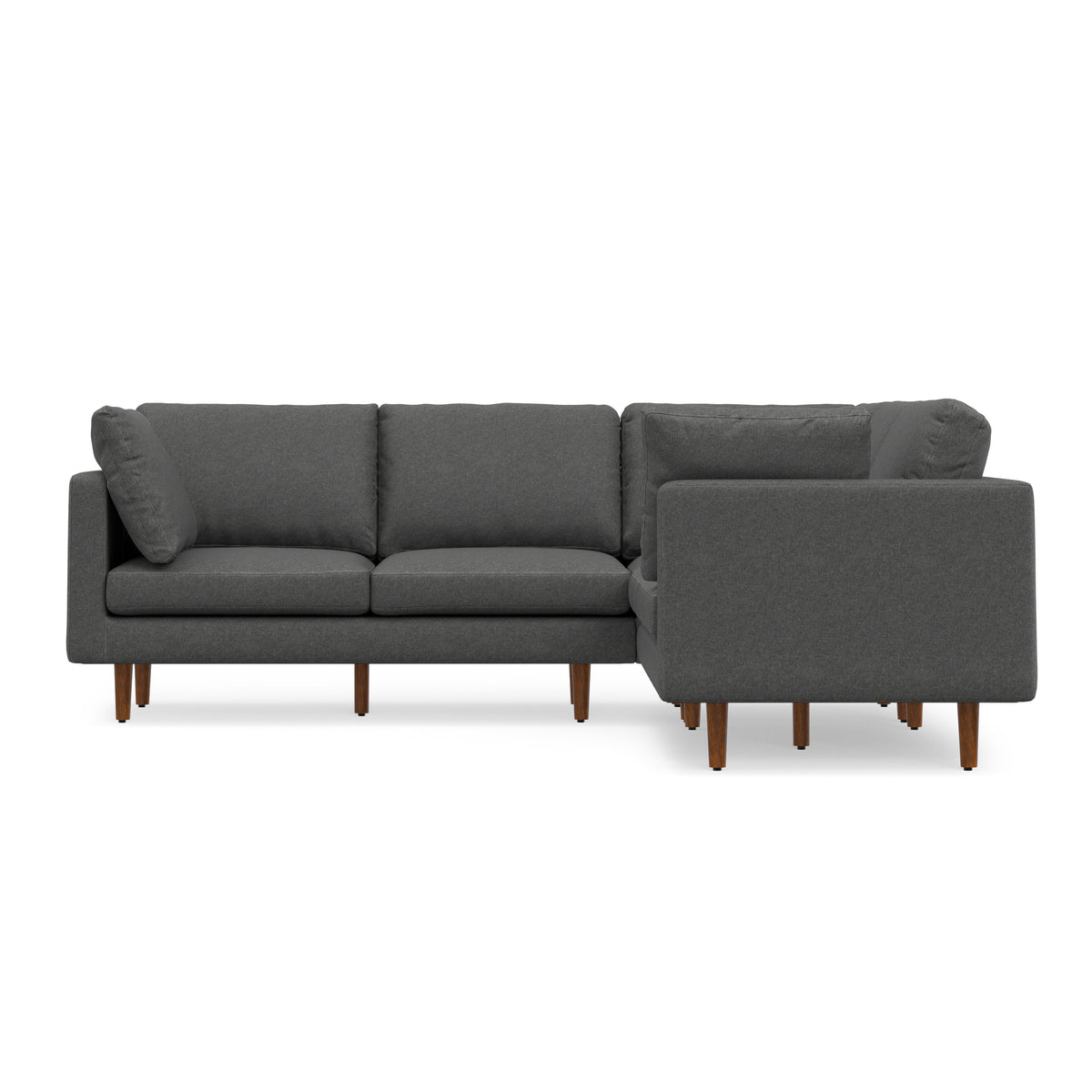 Pebble Grey | Ava Mid Century Corner Sectional Sofa