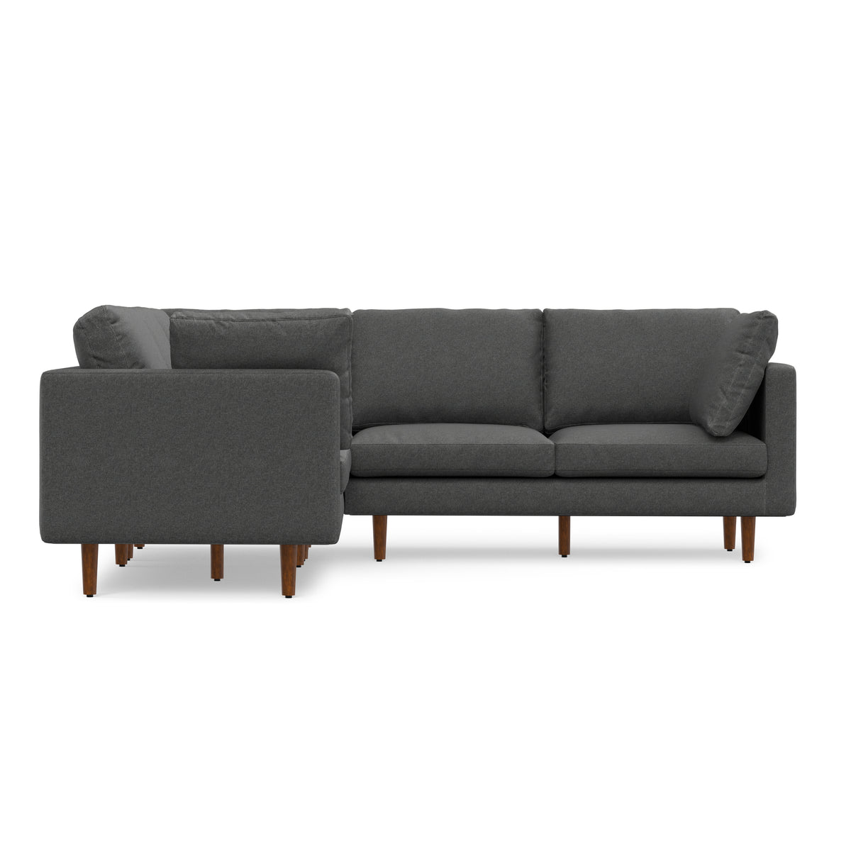 Pebble Grey | Ava Mid Century Corner Sectional Sofa
