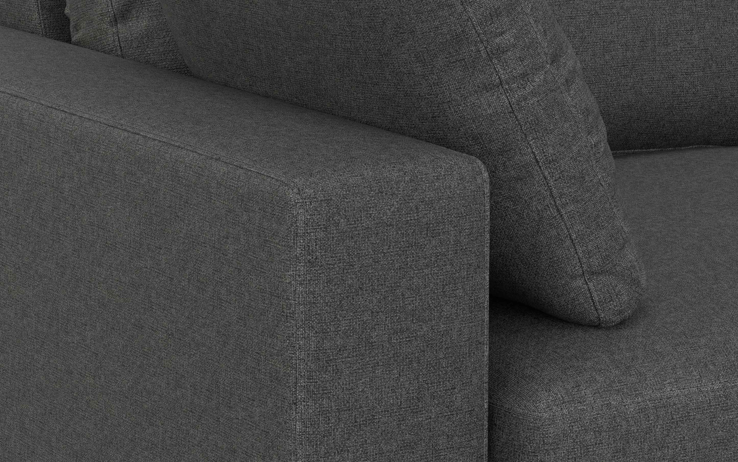 Pebble Grey Performance Fabric | Charlie 96 inch Deep Seater Sofa