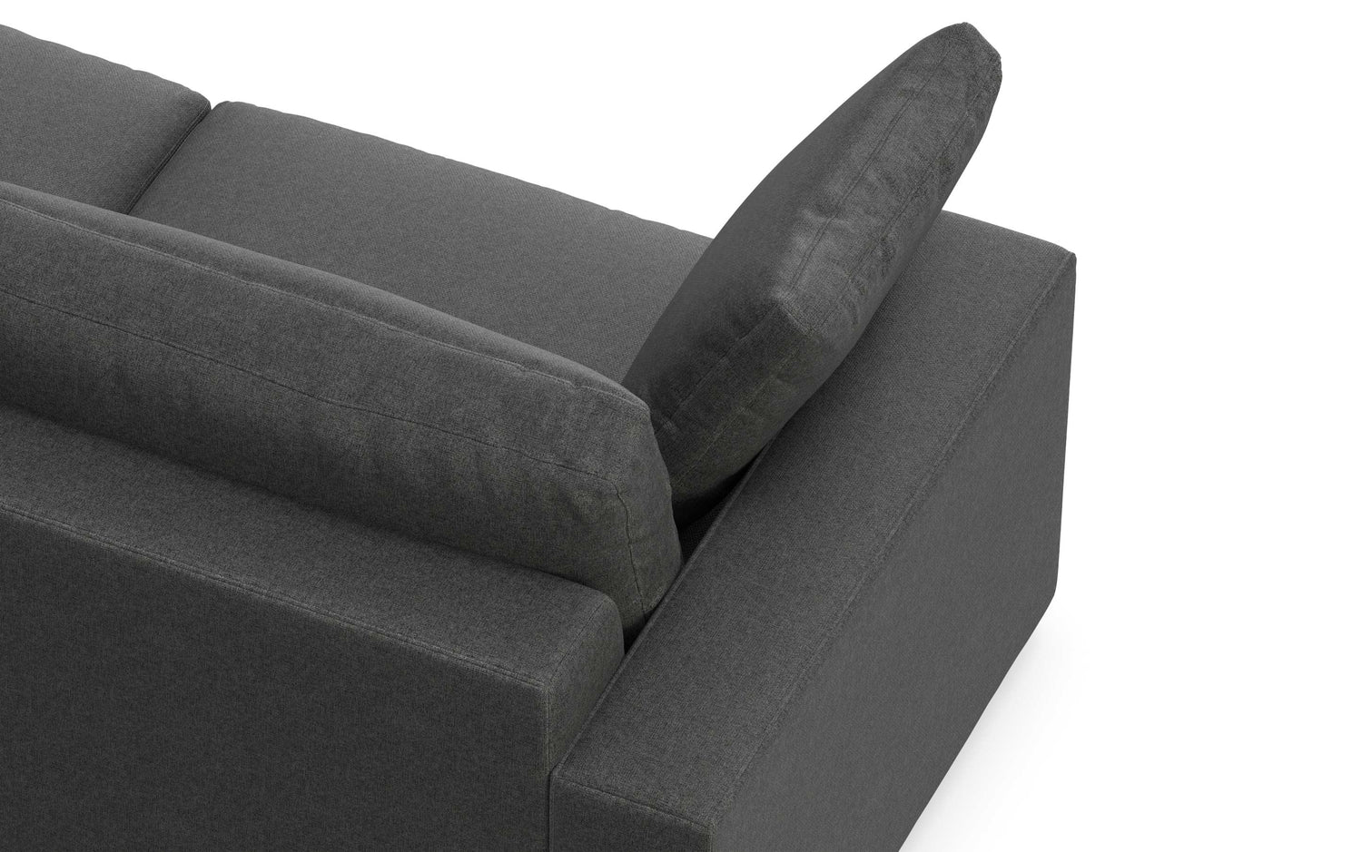 Pebble Grey Performance Fabric | Charlie 96 inch Deep Seater Sofa