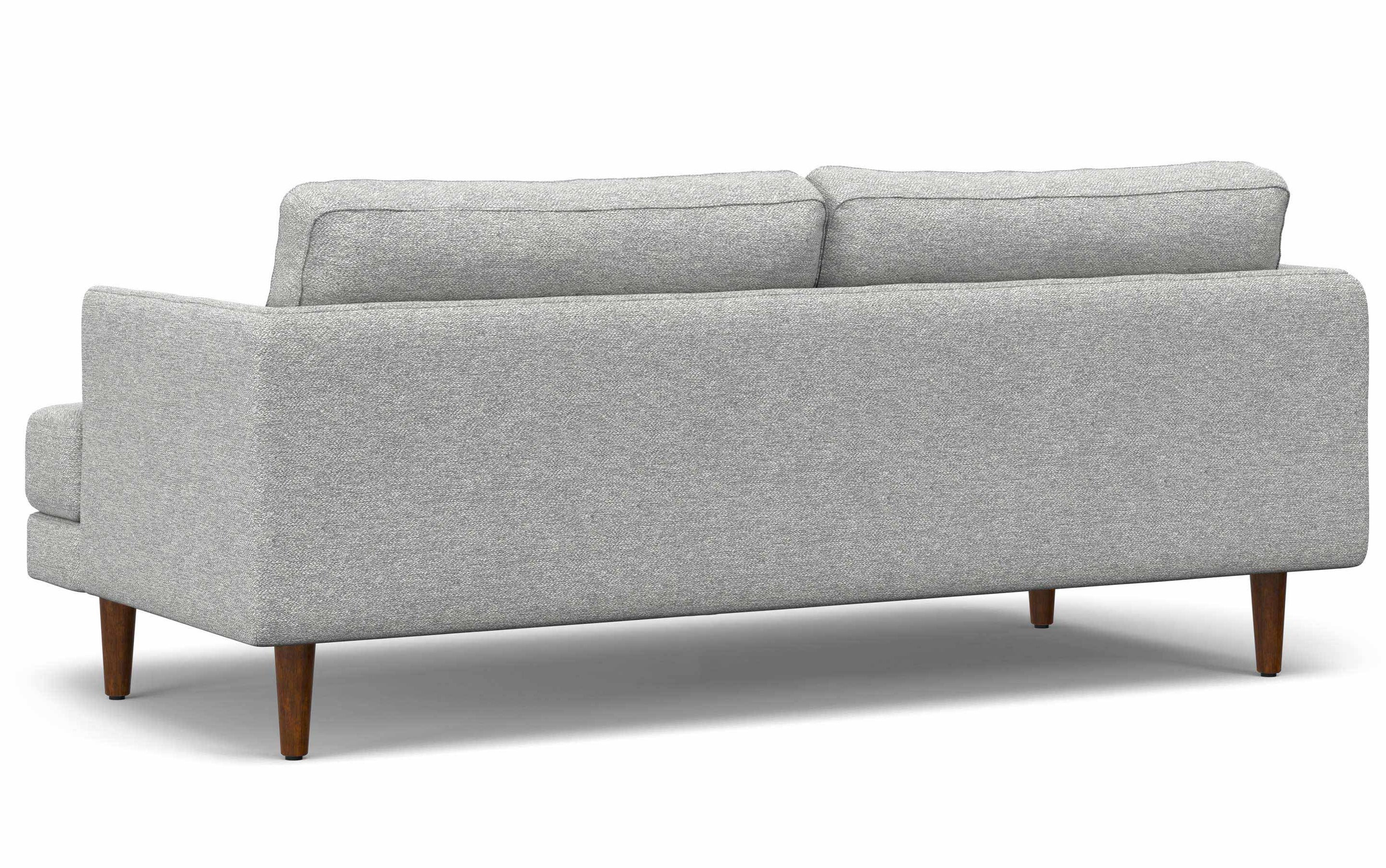Mist Grey Woven Polyester Fabric | Livingston 76 inch Mid Century Sofa