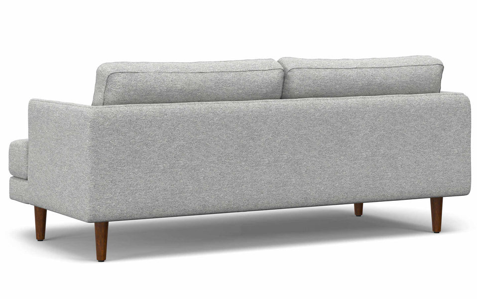 Mist Grey Woven-Blend Fabric | Livingston 76 inch Mid Century Sofa