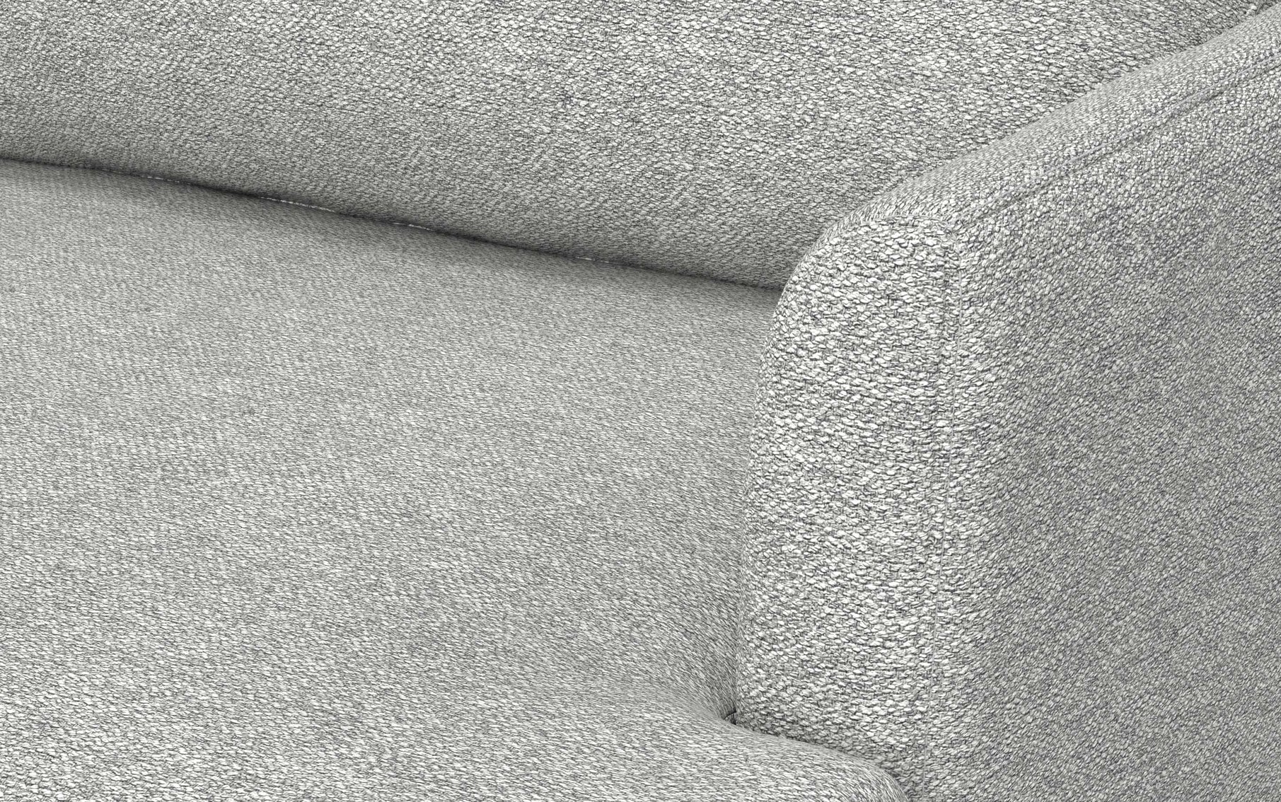 Mist Grey Woven Polyester Fabric | Livingston 76 inch Mid Century Sofa