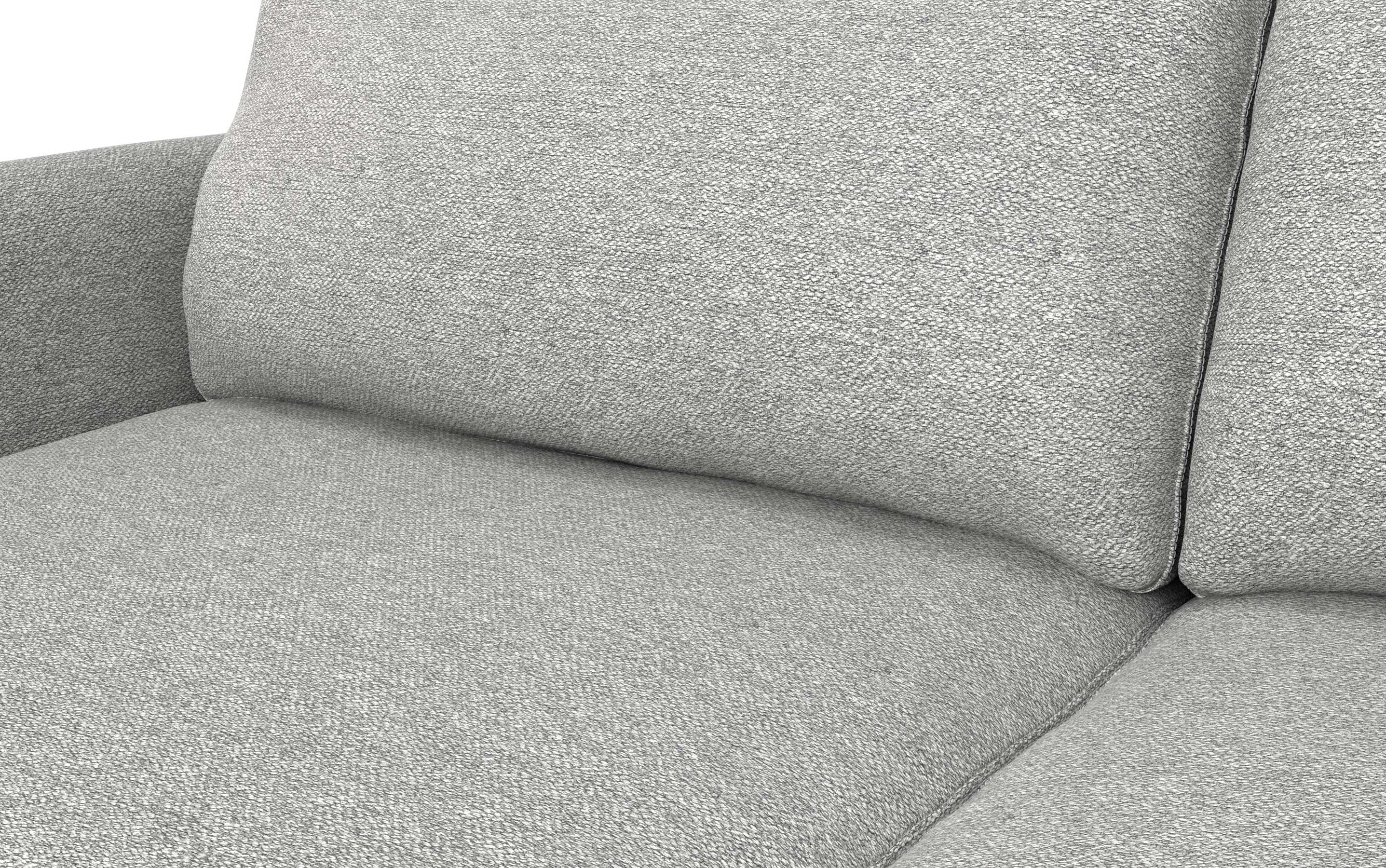 Mist Grey Woven-Blend Fabric | Livingston 76 inch Mid Century Sofa