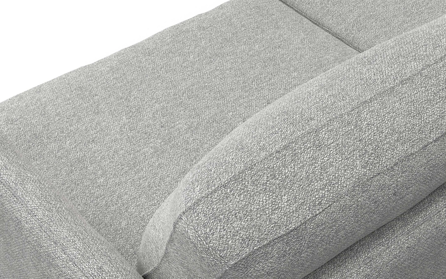 Mist Grey Woven Polyester Fabric | Livingston 76 inch Mid Century Sofa