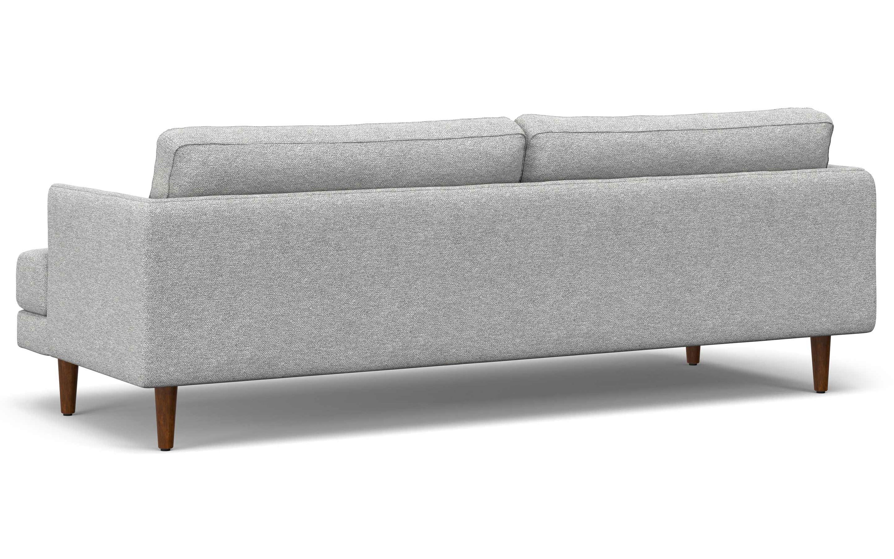 Mist Grey Woven-Blend Fabric | Livingston 90 inch Mid Century Sofa