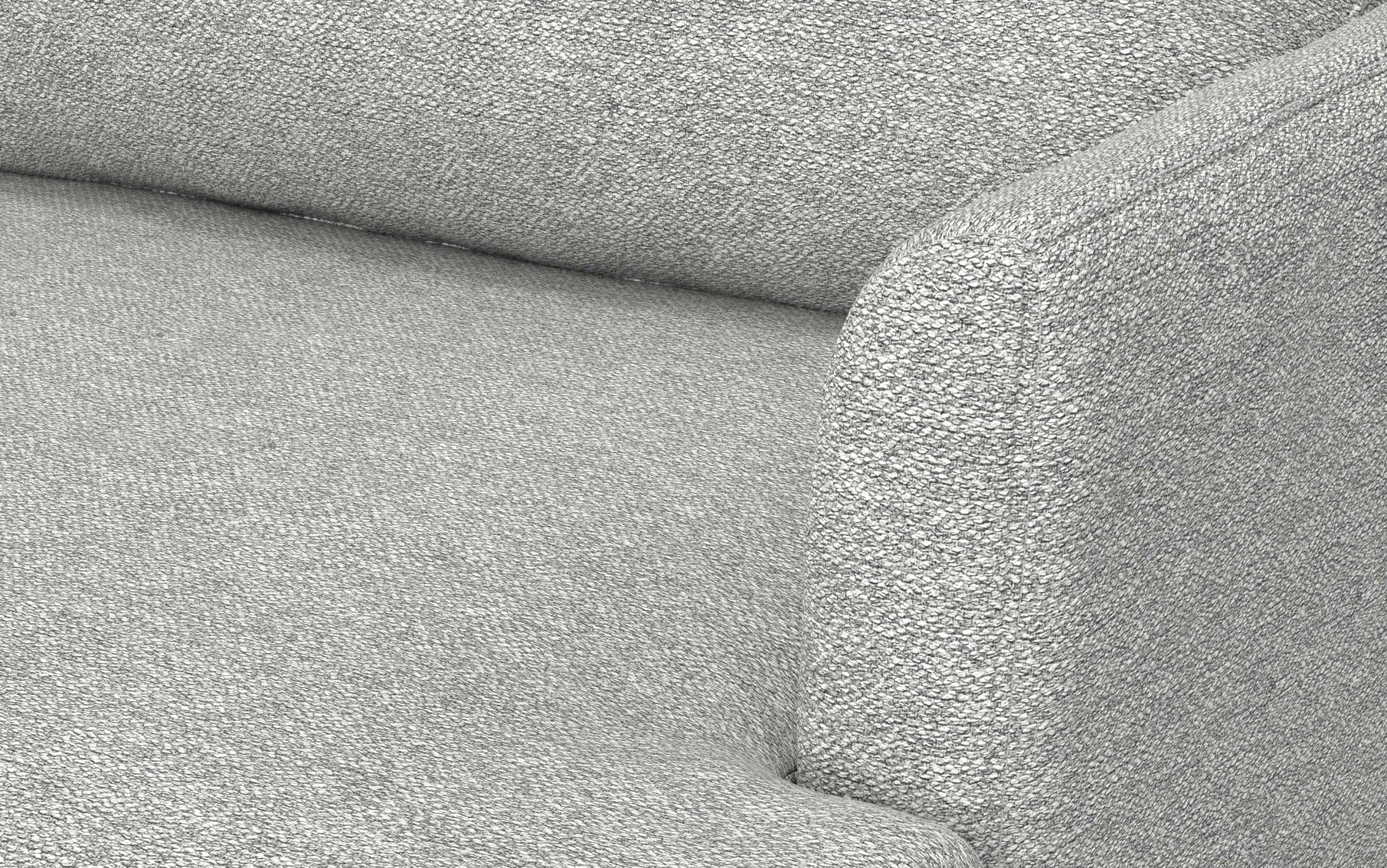 Mist Grey Woven Polyester Fabric | Livingston 90 inch Mid Century Sofa