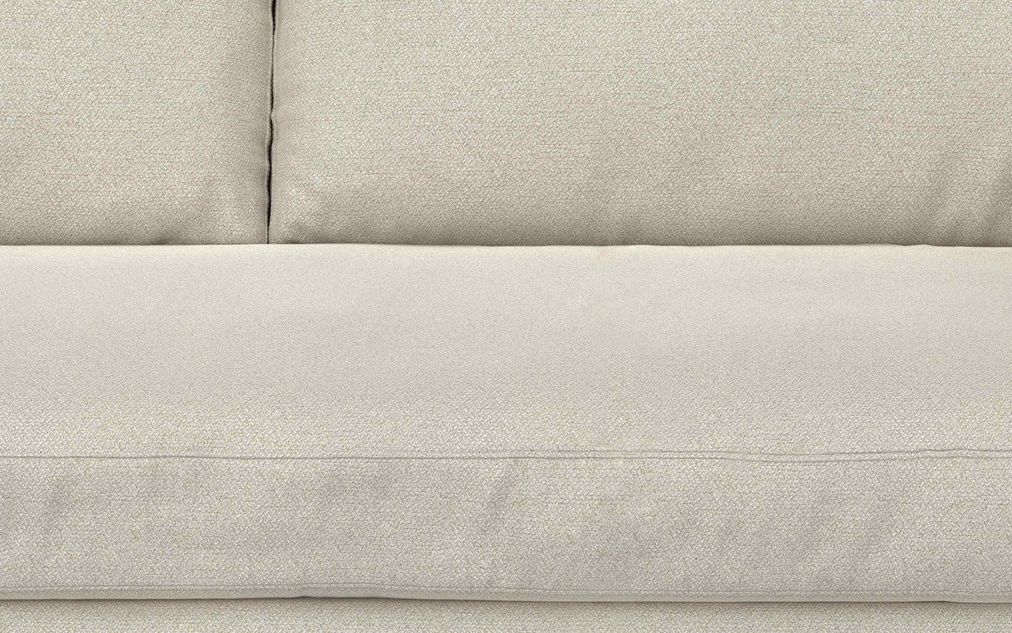 Cream White Woven-Blend Fabric | Morrison 72 inch Mid Century Sofa