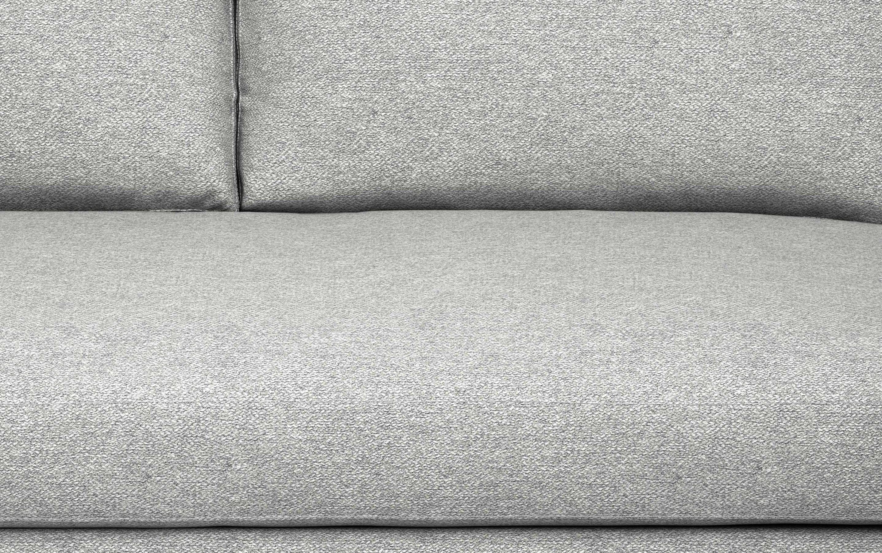 Mist Grey Woven Polyester Fabric | Morrison 72 inch Mid Century Sofa