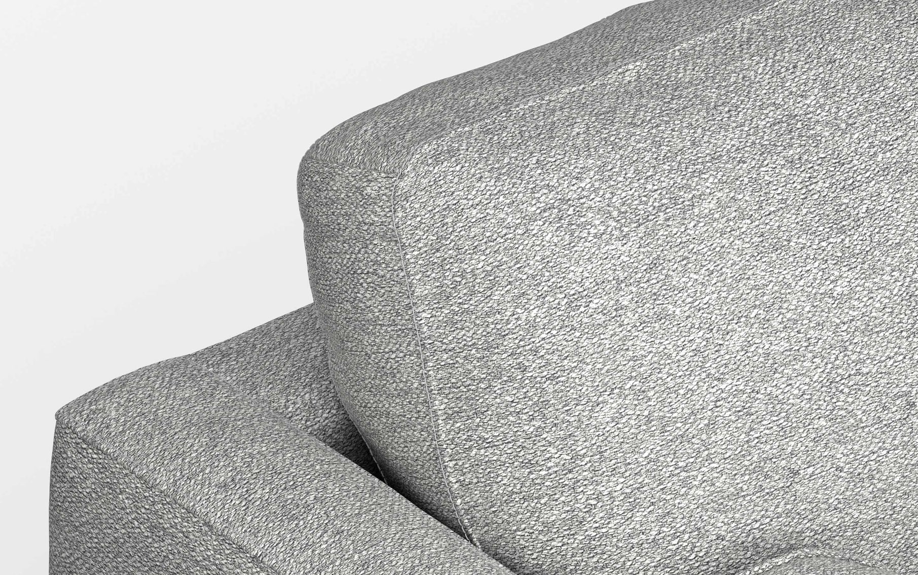 Mist Grey Woven Polyester Fabric | Morrison 72 inch Mid Century Sofa