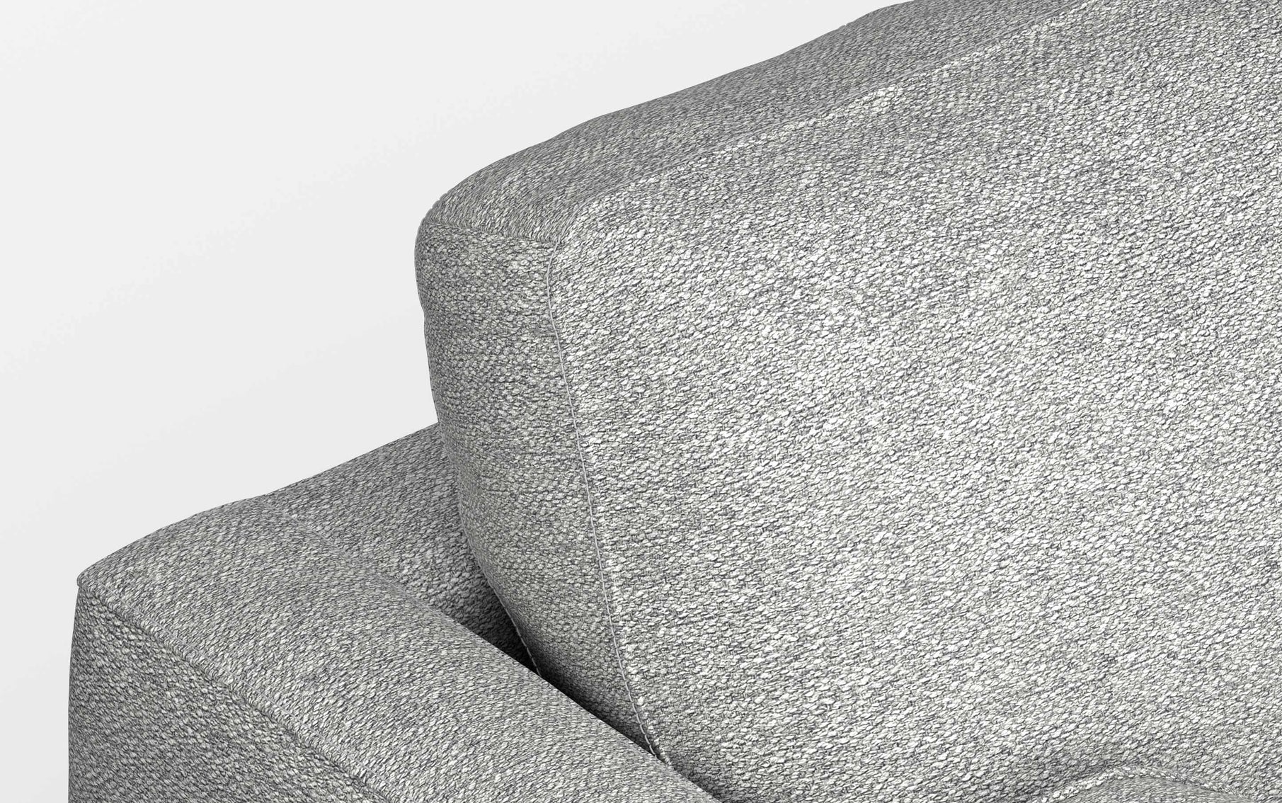 Mist Grey Woven-Blend Fabric | Morrison 72 inch Mid Century Sofa