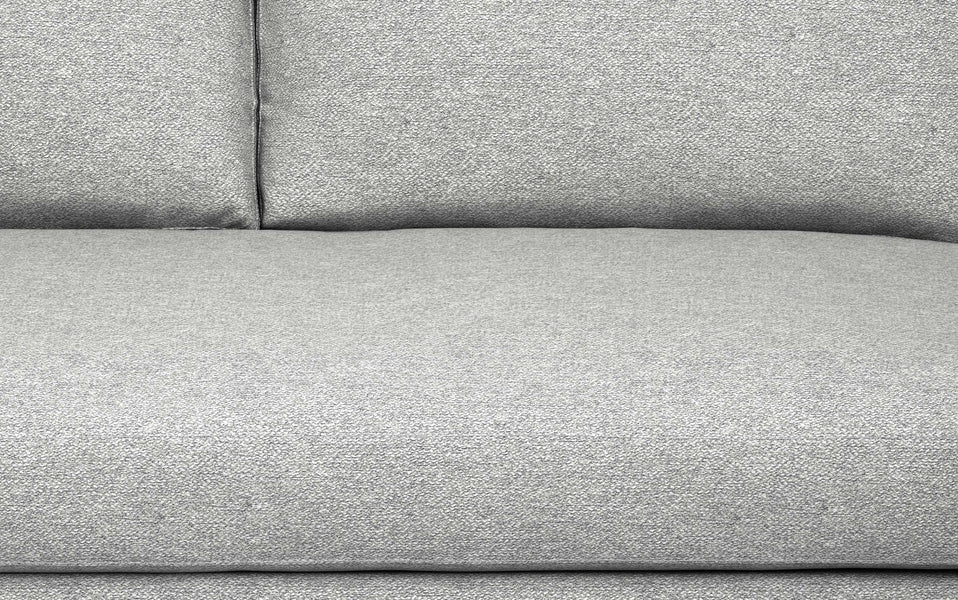 Mist Grey Woven Polyester Fabric | Morrison 88.5 inch Mid Century Sofa