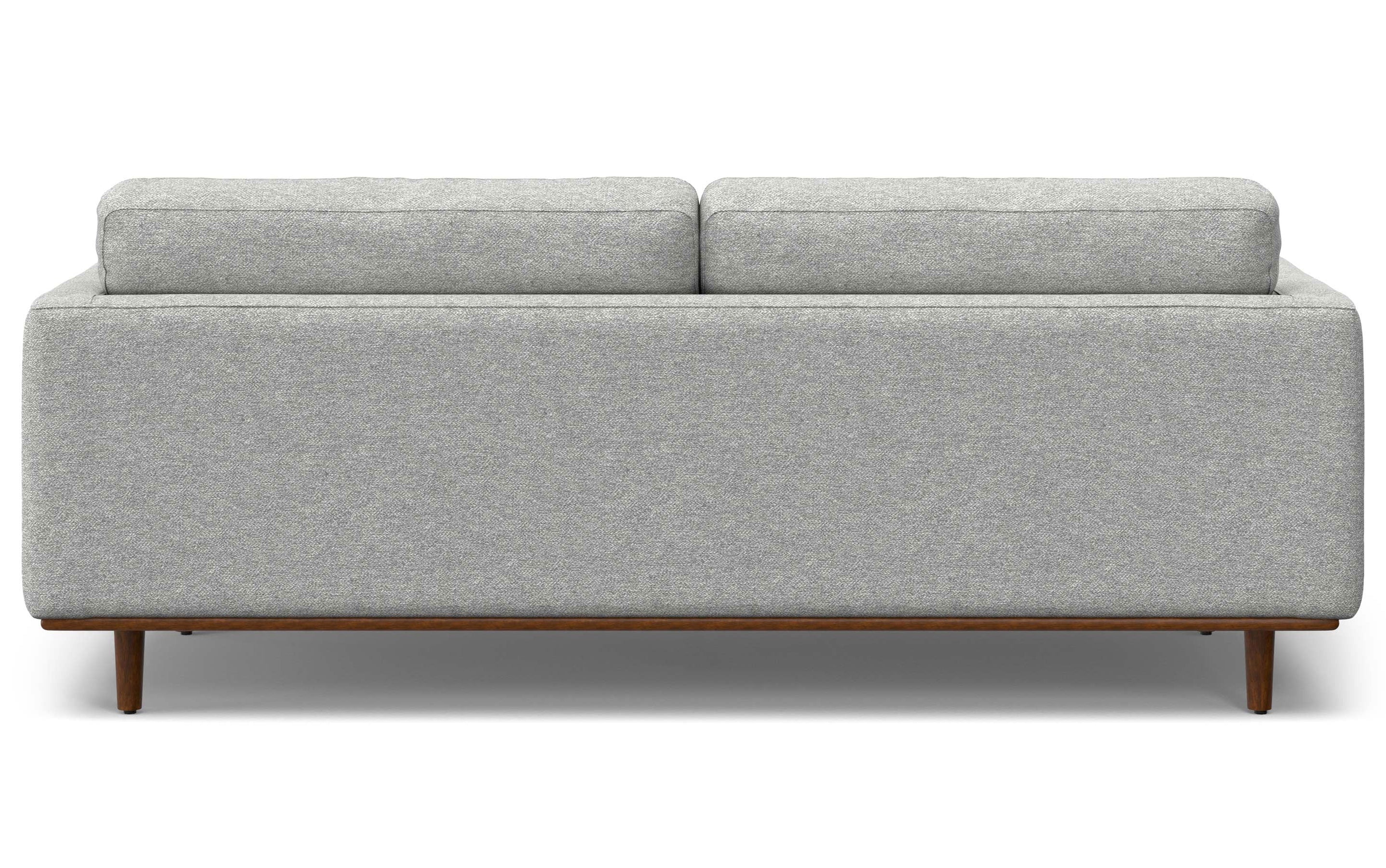 Mist Grey Woven Polyester Fabric | Morrison 88.5 inch Mid Century Sofa
