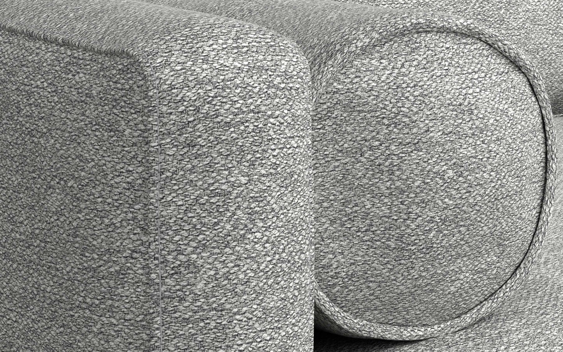 Mist Grey Woven-Blend Fabric | Morrison 88.5 inch Mid Century Sofa