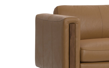 Butternut Brown Genuine Leather | Richard 83 inch Sofa in Genuine Leather