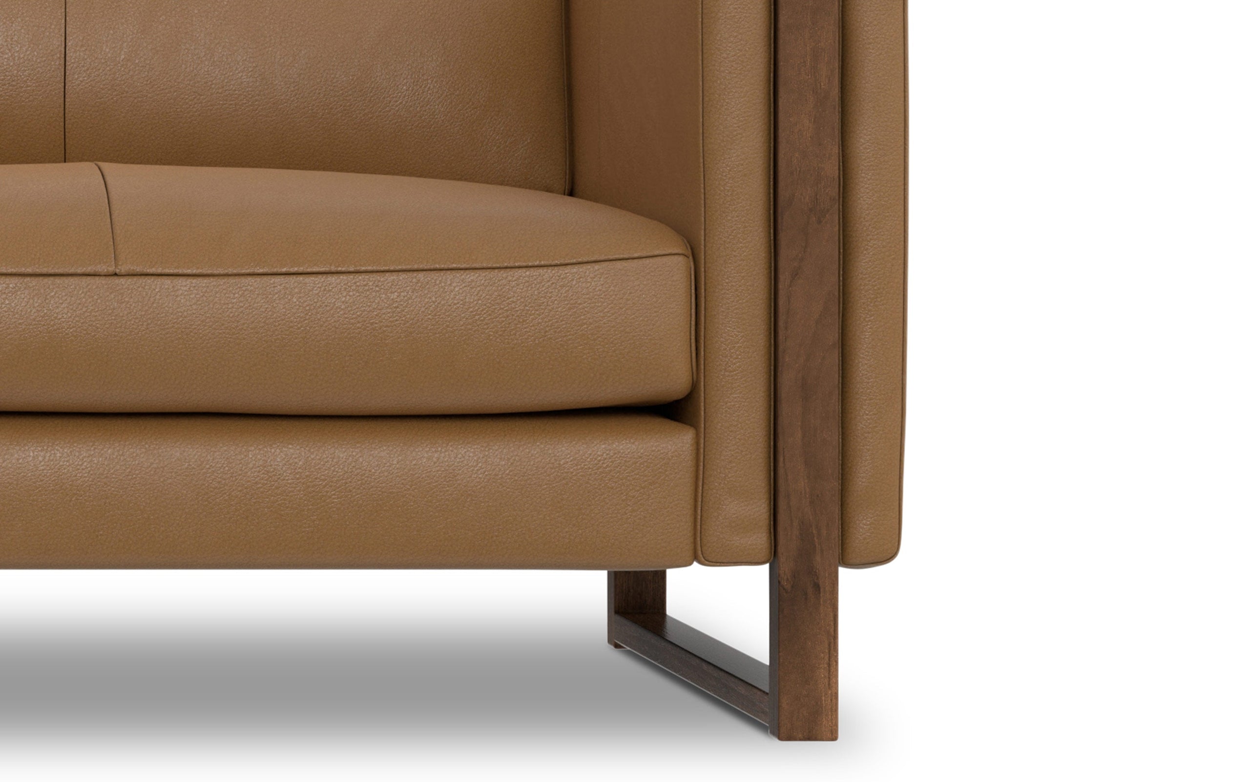 Butternut Brown Genuine Leather | Richard 83 inch Sofa in Genuine Leather