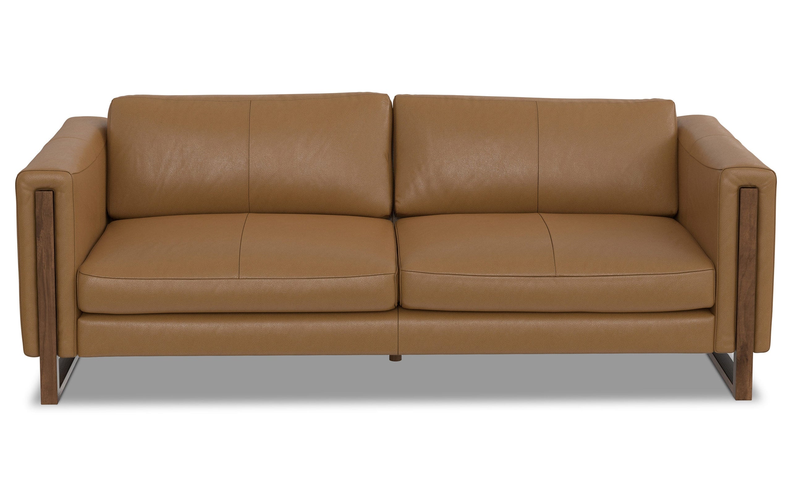 Butternut Brown Genuine Leather | Richard 83 inch Sofa in Genuine Leather