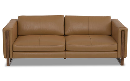 Butternut Brown Genuine Leather | Richard 83 inch Sofa in Genuine Leather