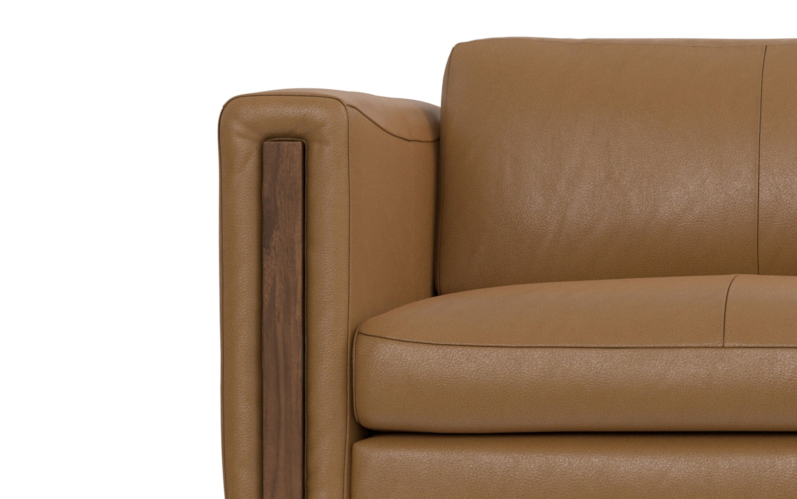 Butternut Brown Genuine Leather | Richard 83 inch Sofa in Genuine Leather