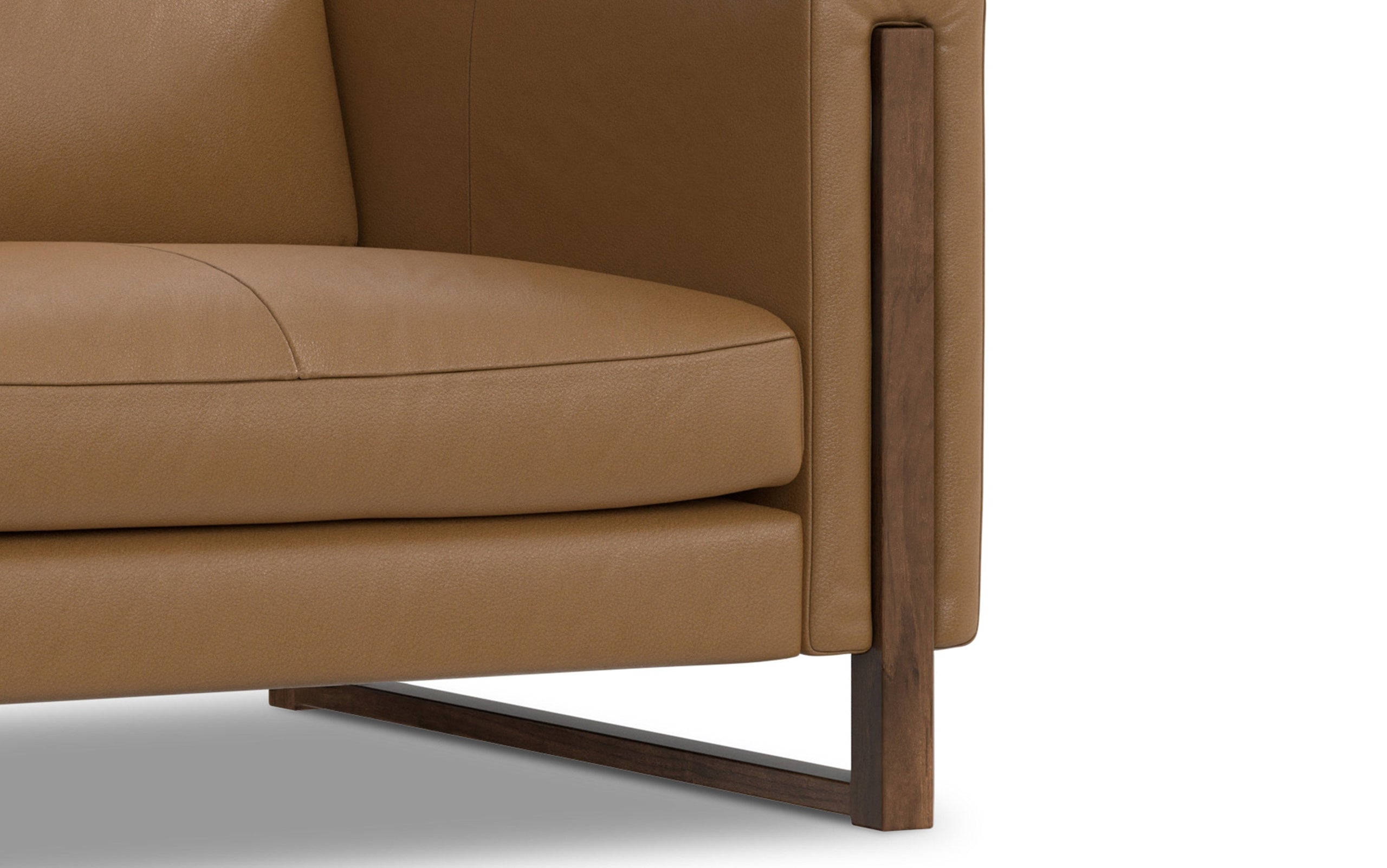 Butternut Brown Genuine Leather | Richard 83 inch Sofa in Genuine Leather