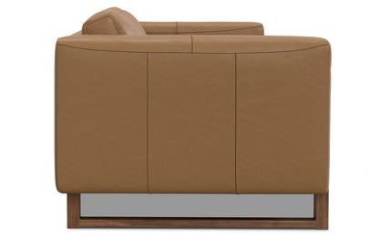 Butternut Brown Genuine Leather | Richard 83 inch Sofa in Genuine Leather