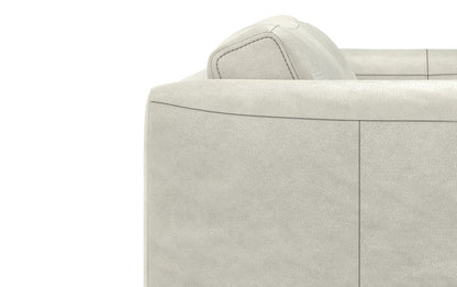 Light Smoke Grey Genuine Leather | Richard 83 inch Sofa in Genuine Leather