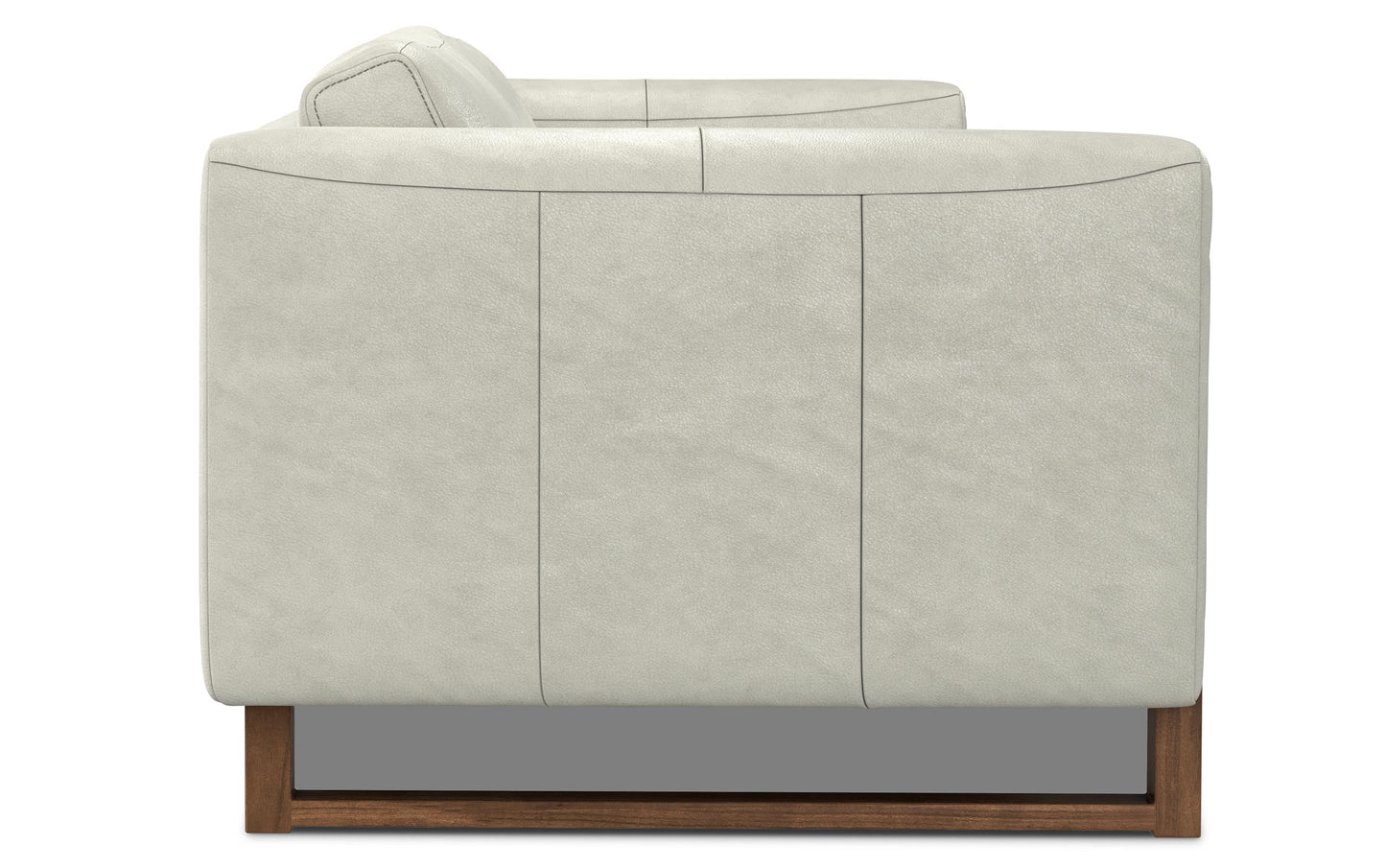 Light Smoke Grey Genuine Leather | Richard 83 inch Sofa in Genuine Leather