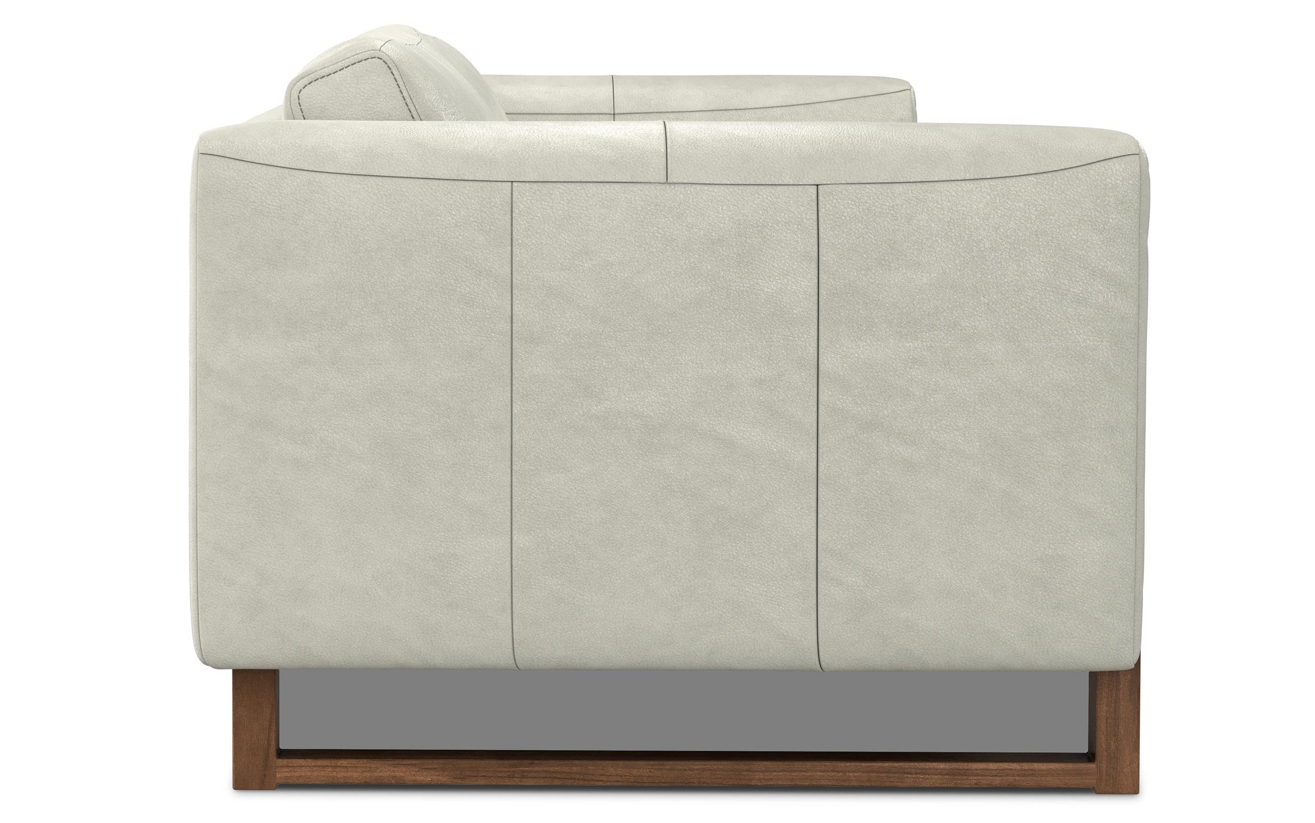 Light Smoke Grey Genuine Leather | Richard 83 inch Sofa in Genuine Leather
