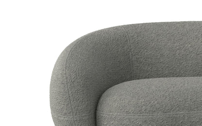 Stone Grey Boucle Performance Fabric | Sherri 89 inch Sofa in Boucle Performance Fabric