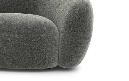 Stone Grey Boucle Performance Fabric | Sherri 89 inch Sofa in Boucle Performance Fabric