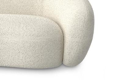 Vanilla Cream Boucle Performance Fabric | Sherri 89 inch Sofa in Boucle Performance Fabric