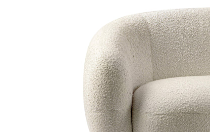 Vanilla Cream Boucle Performance Fabric | Sherri 89 inch Sofa in Boucle Performance Fabric