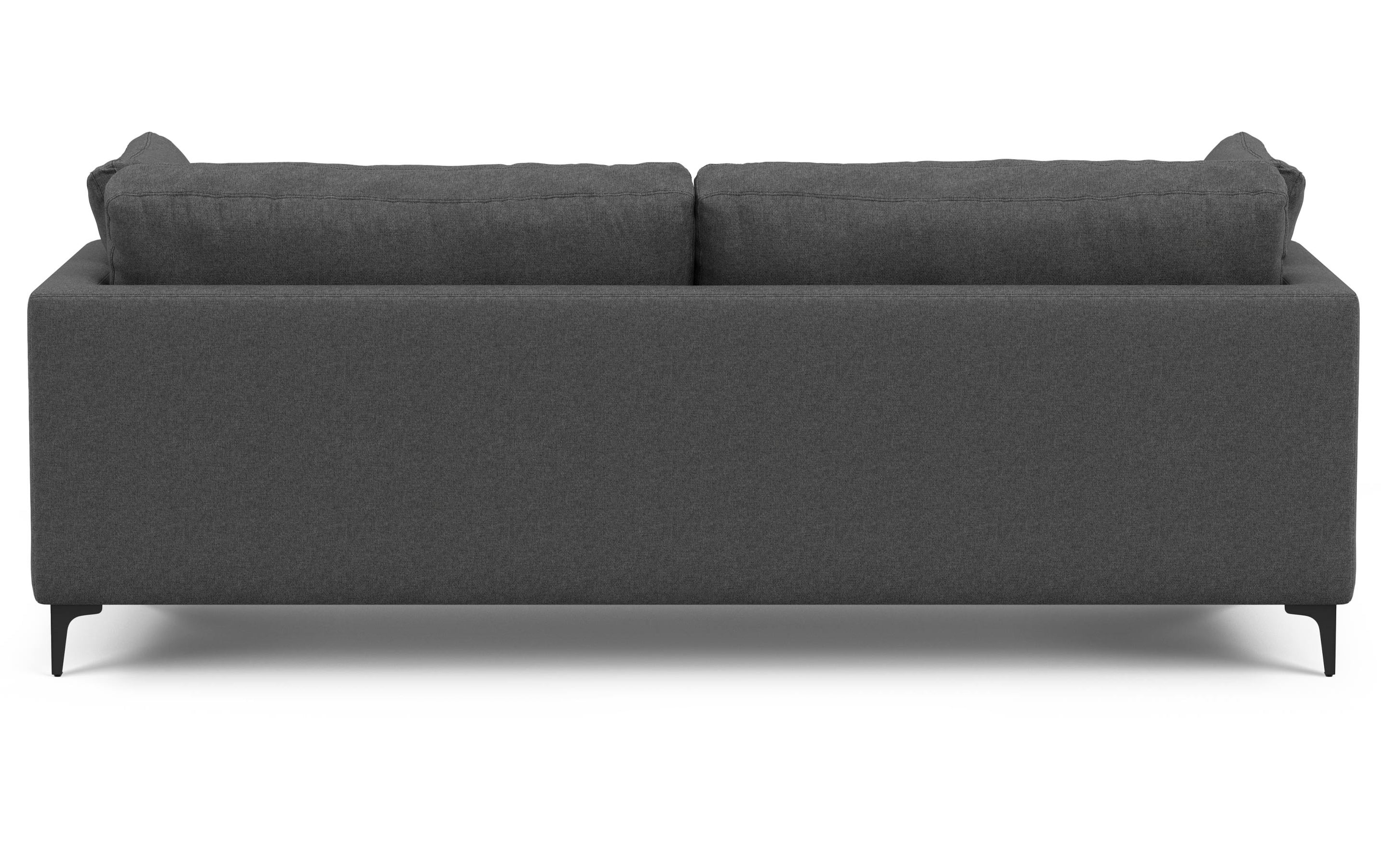 Pebble Grey Performance Fabric | Ava 90 inch Mid Century Sofa with Ottoman Set