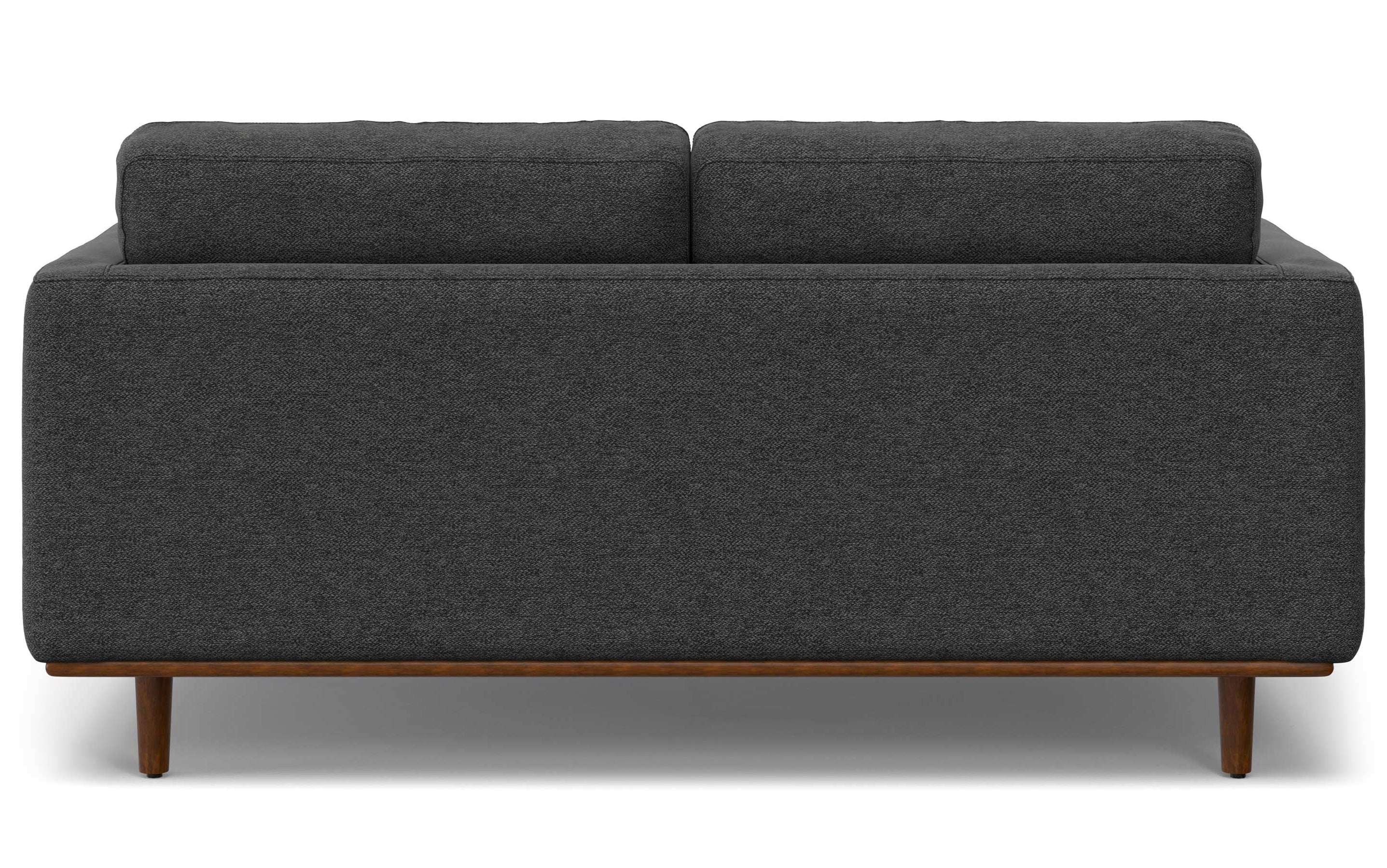 Charcoal Grey Woven-Blend Fabric | Morrison 72-inch Sofa and Ottoman Set in Woven-Blend Fabric