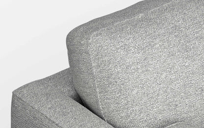 Mist Grey Woven-Blend Fabric | Morrison 72-inch Sofa and Ottoman Set in Woven-Blend Fabric