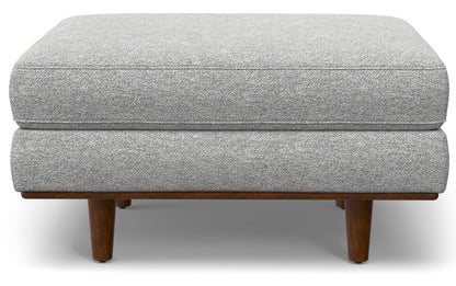 Mist Grey Woven-Blend Fabric | Morrison 72-inch Sofa and Ottoman Set in Woven-Blend Fabric