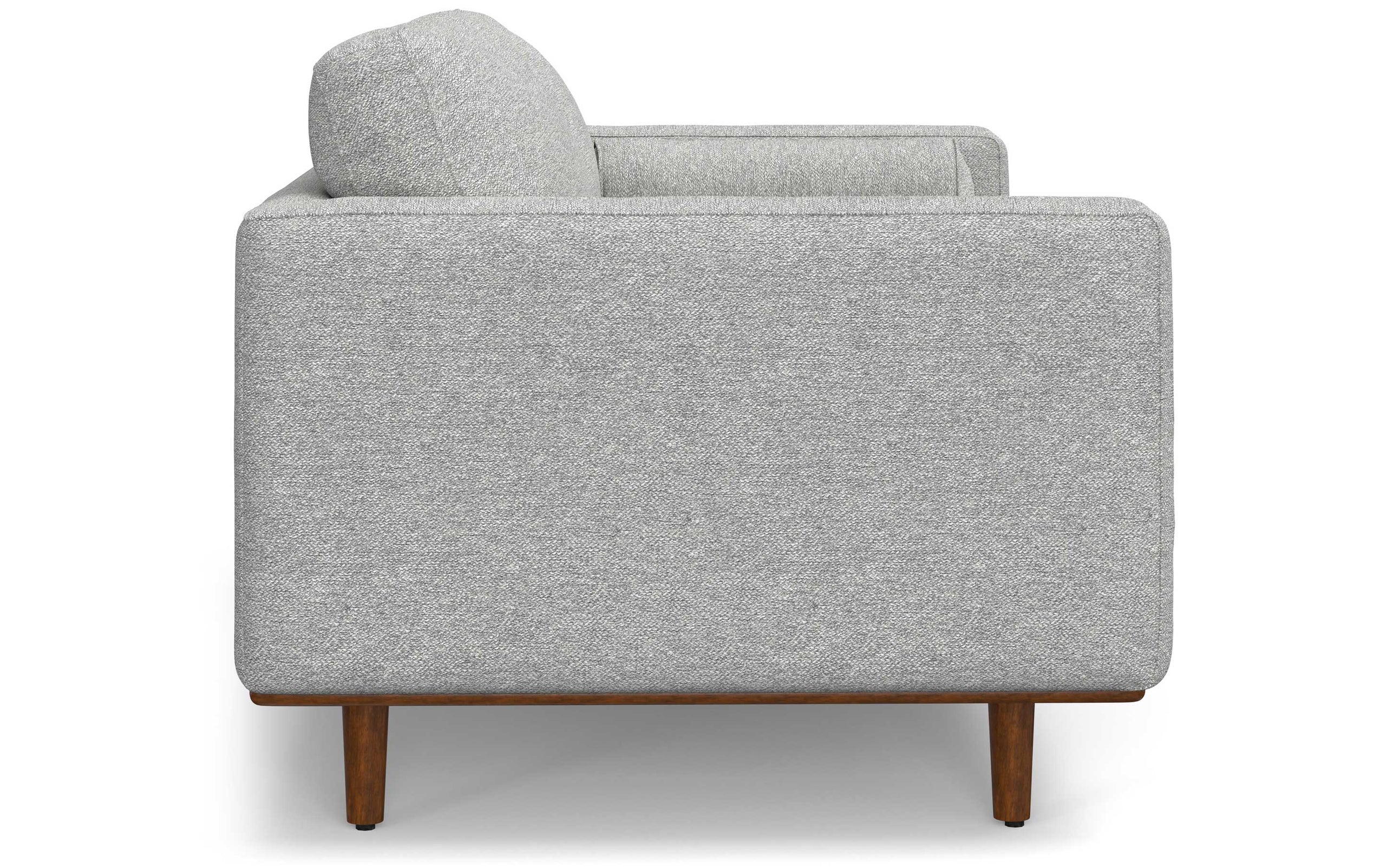 Mist Grey Woven-Blend Fabric | Morrison 72-inch Sofa and Ottoman Set in Woven-Blend Fabric
