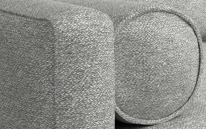 Mist Grey Woven-Blend Fabric | Morrison 72-inch Sofa and Ottoman Set in Woven-Blend Fabric