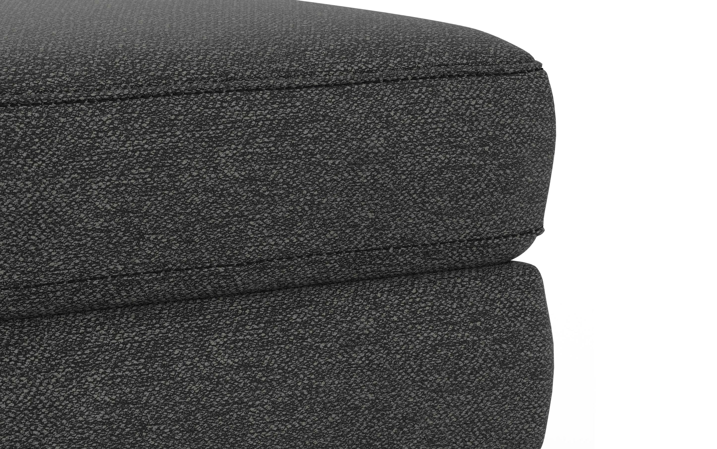Charcoal Grey Woven-Blend Fabric | Morrison 89-inch Sofa and Ottoman Set