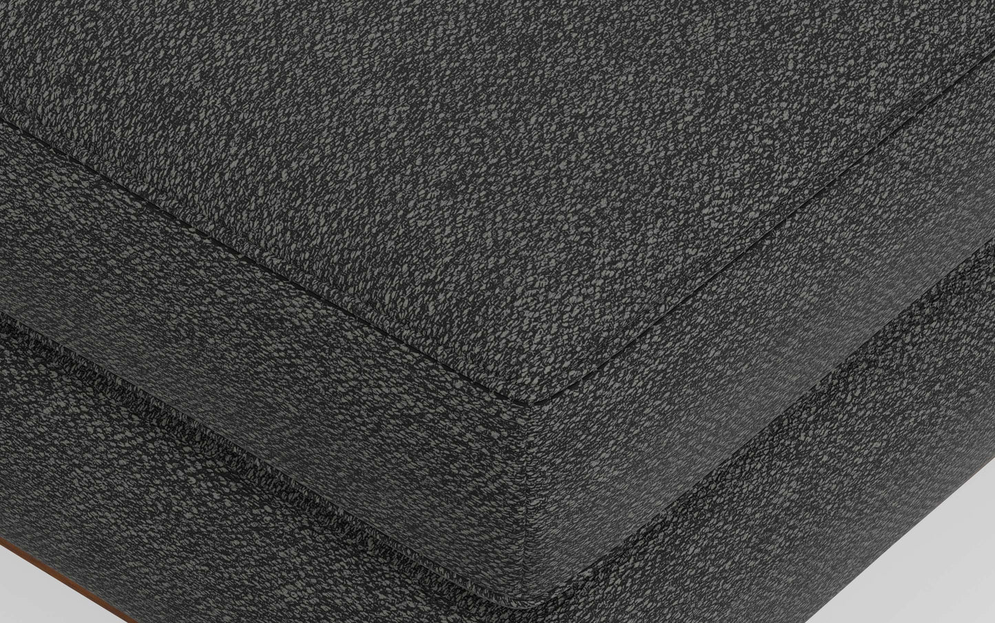 Charcoal Grey Woven-Blend Fabric | Morrison 89-inch Sofa and Ottoman Set