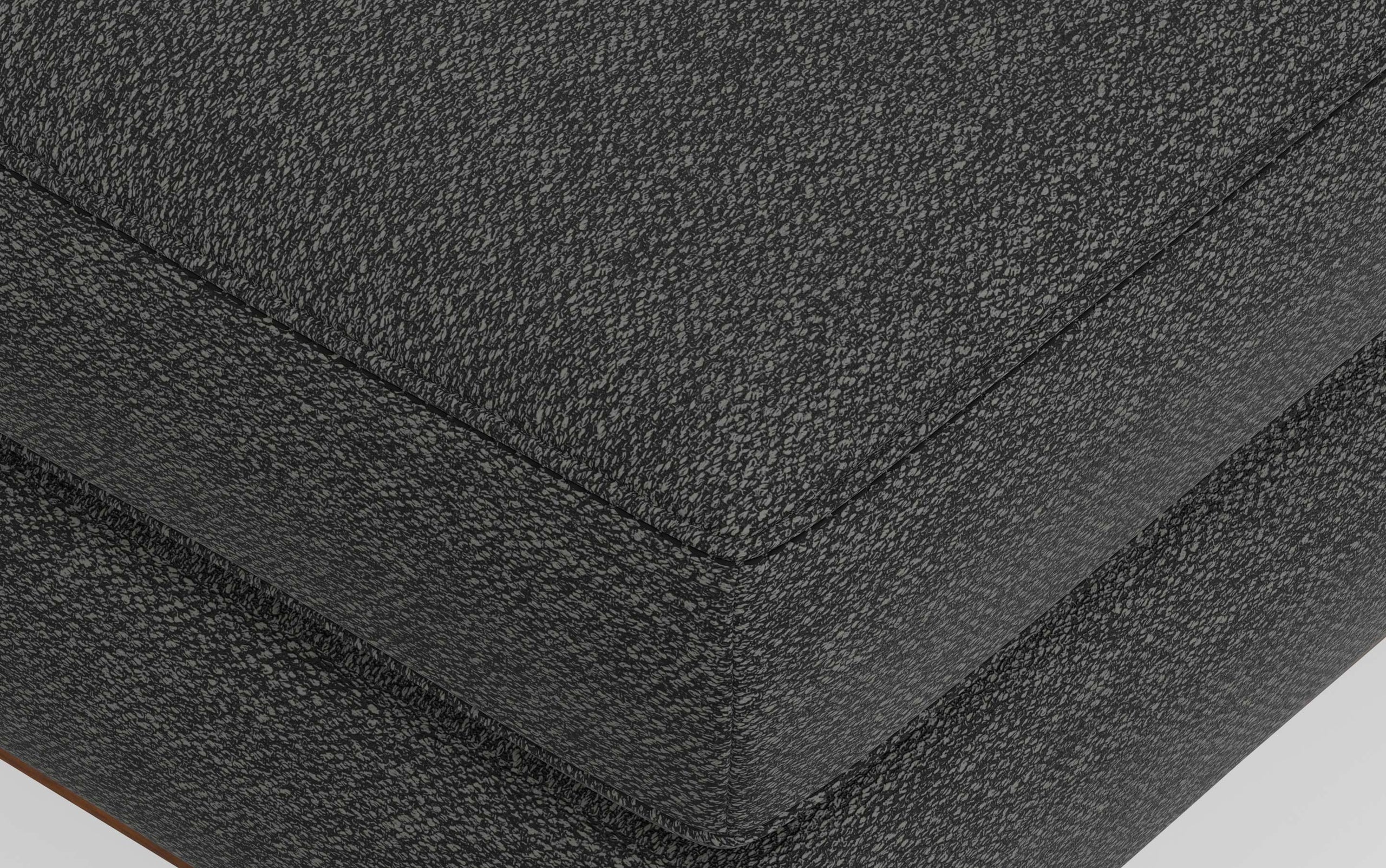 Charcoal Grey Woven-Blend Fabric | Morrison 89-inch Sofa and Ottoman Set