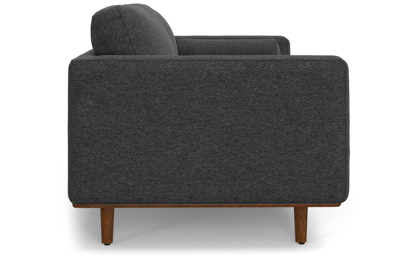 Charcoal Grey Woven-Blend Fabric | Morrison 89-inch Sofa and Ottoman Set