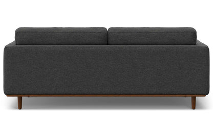 Charcoal Grey Woven-Blend Fabric | Morrison 89-inch Sofa and Ottoman Set