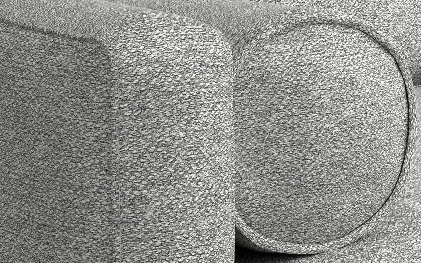 Mist Grey Woven-Blend Fabric | Morrison 89-inch Sofa and Ottoman Set