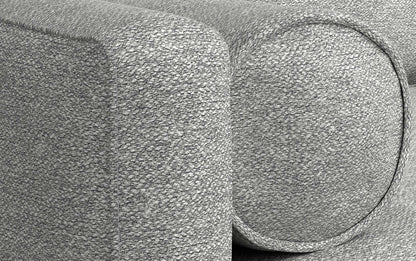 Mist Grey Woven-Blend Fabric | Morrison 89-inch Sofa and Ottoman Set