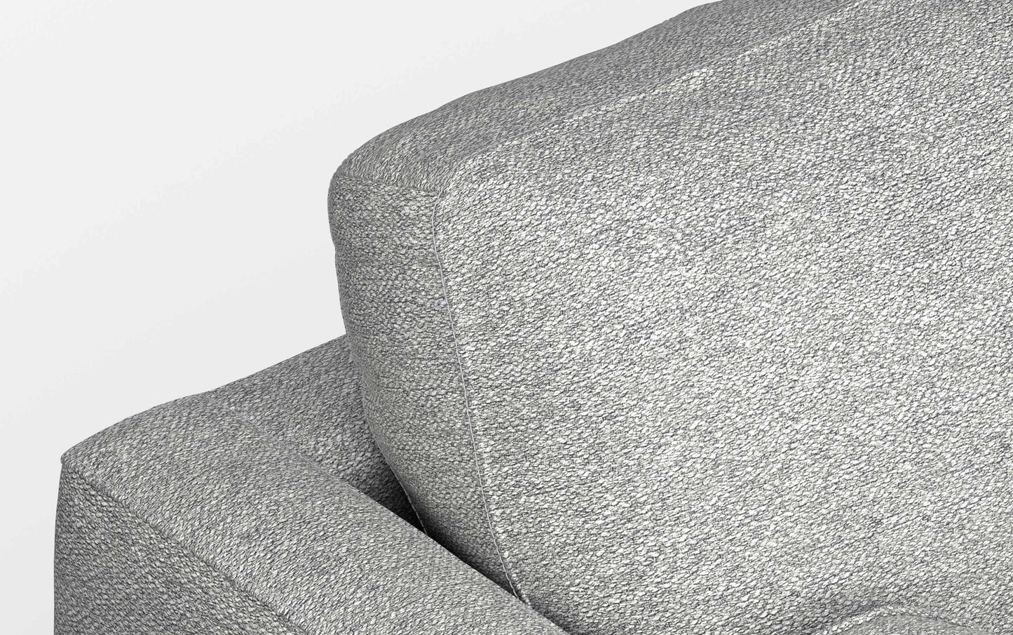 Mist Grey Woven-Blend Fabric | Morrison 89-inch Sofa and Ottoman Set