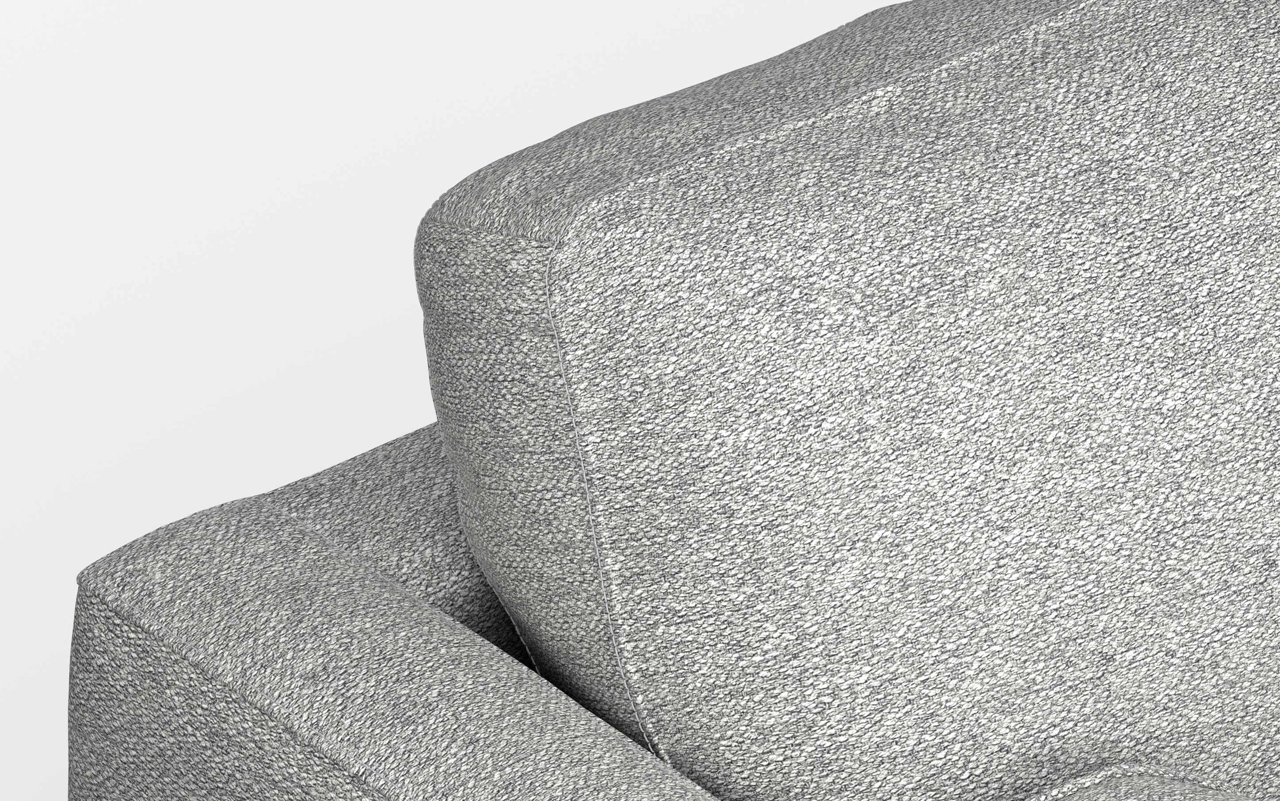 Mist Grey Woven-Blend Fabric | Morrison 89-inch Sofa and Ottoman Set