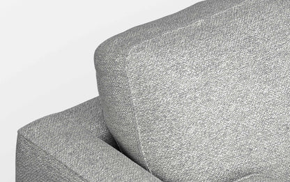 Mist Grey Woven-Blend Fabric | Morrison 89-inch Sofa and Ottoman Set