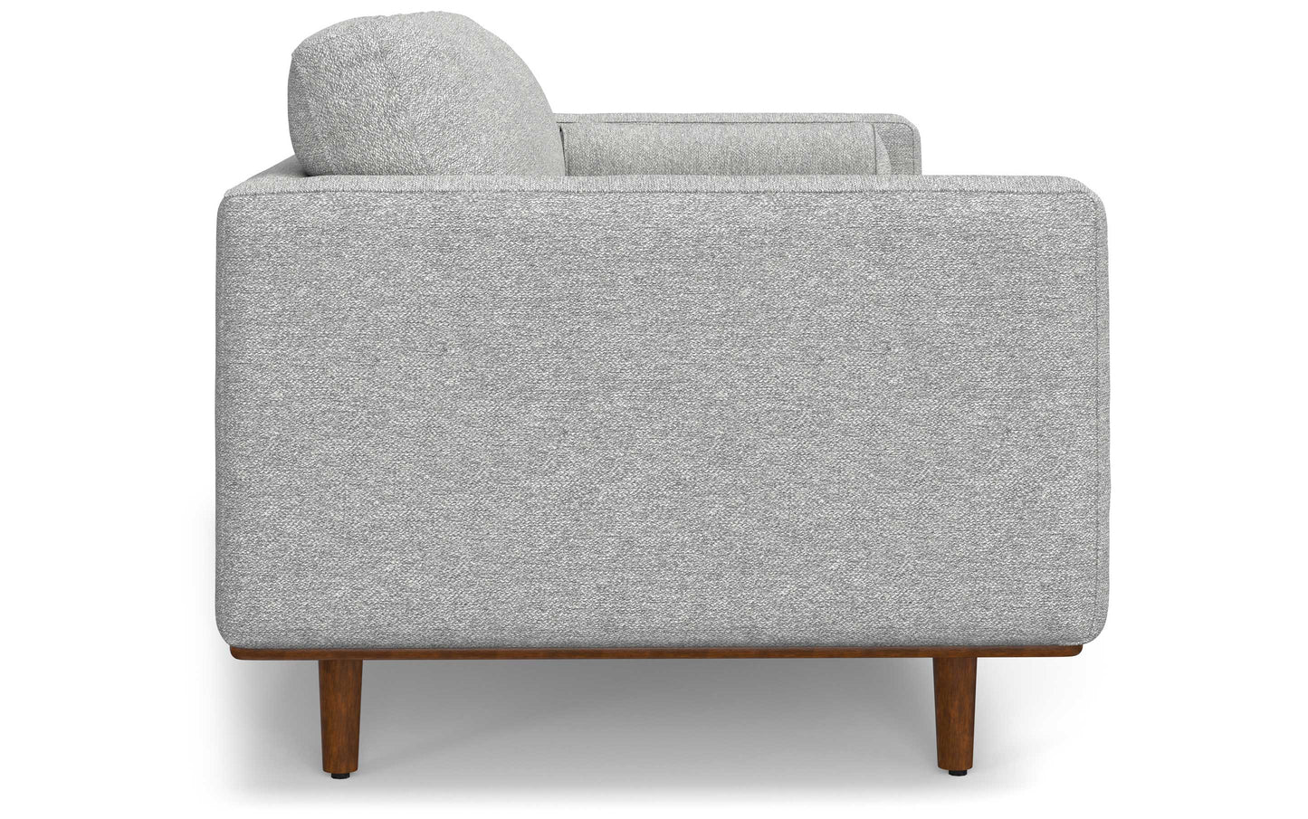 Mist Grey Woven-Blend Fabric | Morrison 89-inch Sofa and Ottoman Set