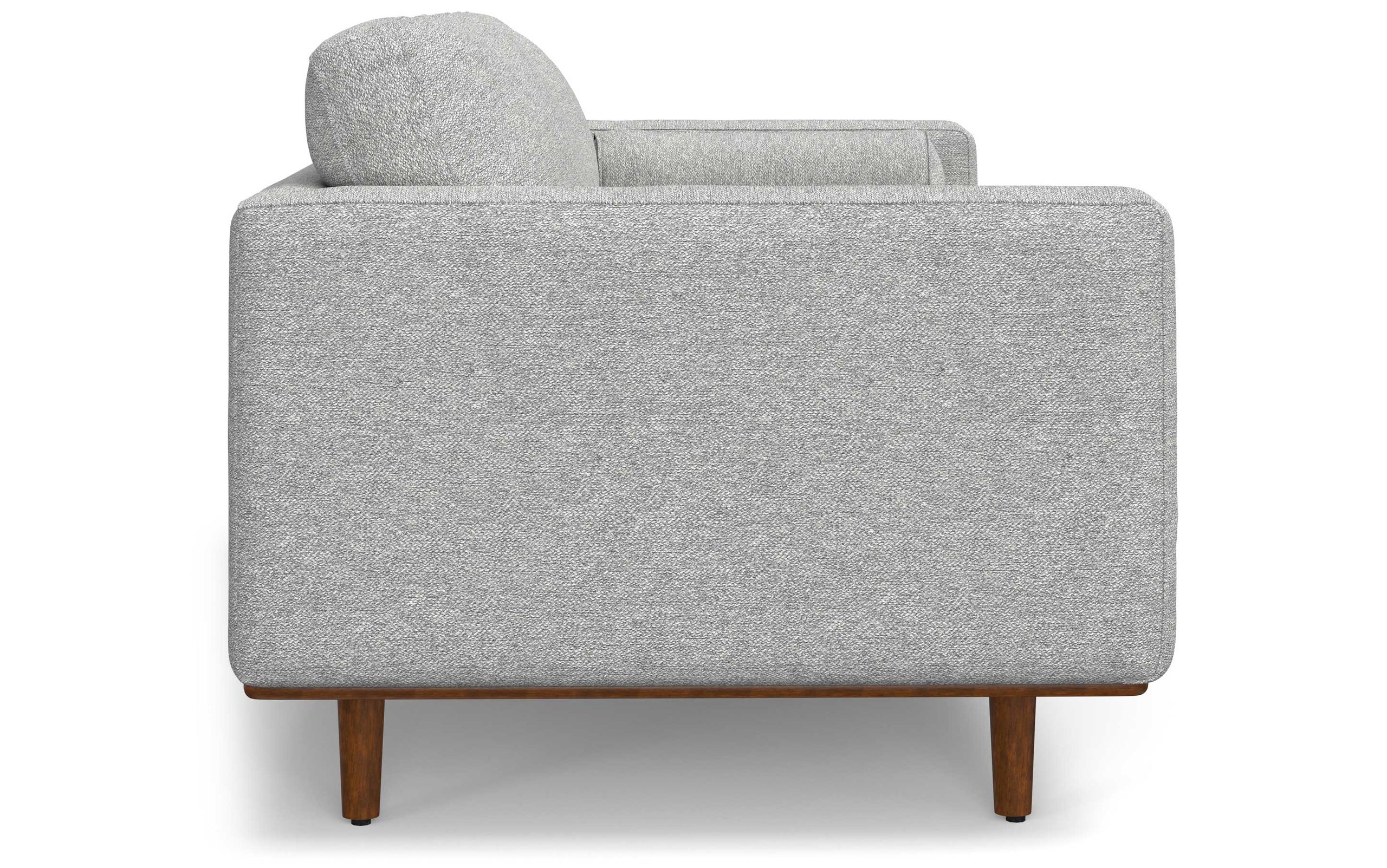 Mist Grey Woven-Blend Fabric | Morrison 89-inch Sofa and Ottoman Set